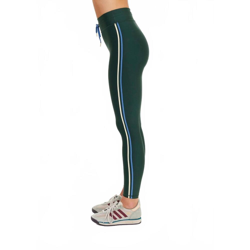 NEW THE UPSIDE maneki 25in midi pant in racing green - Picture 3 of 8